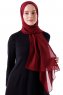 Hadise - Dark Bordeaux Chiffon Hijab