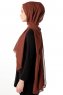 Hadise - Brown Chiffon Hijab