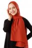Hadise - Brick Red Chiffon Hijab