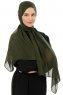 Esra - Khaki Chiffon Hijab