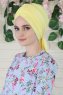 Amy - Yellow Cotton Turban - Ayse Turban