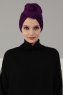 Amy - Purple Cotton Turban - Ayse Turban