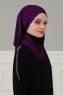 Amy - Purple Cotton Turban - Ayse Turban