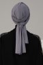 Amy - Grey Cotton Turban - Ayse Turban