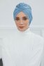 Amy - Sky Blue Cotton Turban