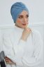 Amy - Sky Blue Cotton Turban