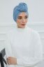 Amy - Sky Blue Cotton Turban