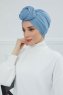 Amy - Sky Blue Cotton Turban