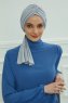 Amy - Light Grey Cotton Turban
