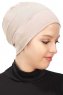 Stella - Taupe Cotton Turban