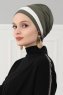 Elsa - Khaki & Creme Cotton Turban