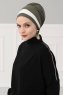 Elsa - Khaki & Creme Cotton Turban