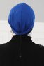 Elsa - Blue & Black Cotton Turban