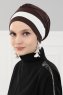 Elsa - Brown & Creme Cotton Turban
