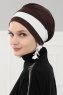 Elsa - Brown & Creme Cotton Turban