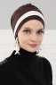 Elsa - Brown & Creme Cotton Turban