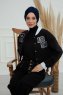 Laura - Navy Blue Cotton Turban