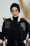 Laura - Black Cotton Turban