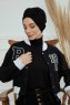 Laura - Black Cotton Turban
