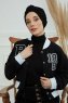 Laura - Black Cotton Turban