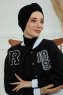 Laura - Black Cotton Turban