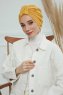 Laura - Mustard Cotton Turban