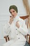 Laura - Khaki Cotton Turban