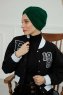 Laura - Dark Green Cotton Turban