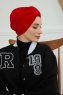 Laura - Red Cotton Turban