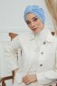 Laura - Sky Blue Cotton Turban
