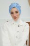 Laura - Sky Blue Cotton Turban