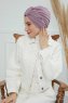 Laura - Lilac Cotton Turban