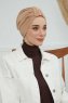 Laura - Sand Cotton Turban