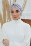 Astrid - Light Grey Cotton Turban