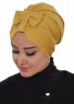 Agnes - Mustard Cotton Turban - Ayse Turban