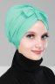Agnes - Turquoise Cotton Turban - Ayse Turban