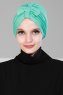 Agnes - Turquoise Cotton Turban - Ayse Turban