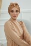 Agnes - Light Brown Cotton Turban