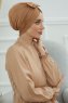 Agnes - Light Brown Cotton Turban