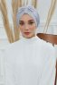 Agnes - Light Grey Cotton Turban