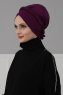 Olivia - Purple Cotton Turban - Ayse Turban