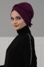 Olivia - Purple Cotton Turban - Ayse Turban
