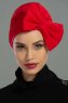 Julia - Red Cotton Turban - Ayse Turban