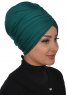 Wilma - Dark Green Cotton Turban - Ayse Turban