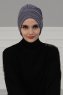 Wilma - Grey Cotton Turban - Ayse Turban
