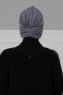 Wilma - Grey Cotton Turban - Ayse Turban