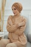 Wilma - Light Brown Cotton Turban