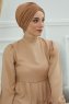 Wilma - Light Brown Cotton Turban