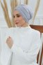 Wilma - Light Grey Cotton Turban