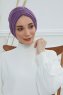 Wilma - Violet Cotton Turban